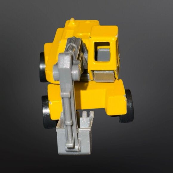 1997 HOT Wheels Road Repair Digger Yellow Excavator Vehicle 1/64 - Picture 5 of 7